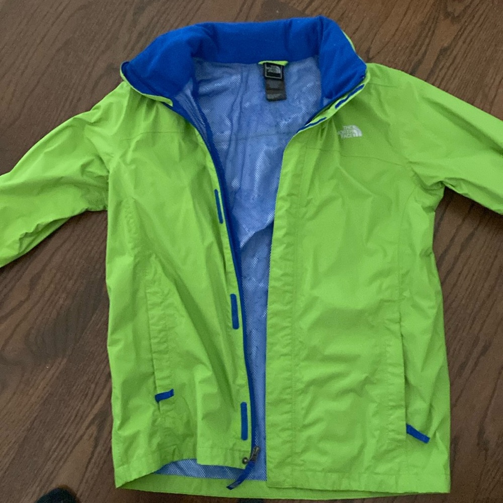 Boys north face rain jacket